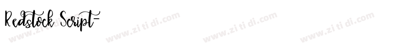 Redstock Script字体转换